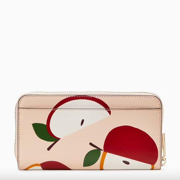 🚨 50% OFF BUNDLES! ENDS 12/7 🚨NWT Kate Spade Honeycrisp Apple Continental Wallet - Picture 2 of 8